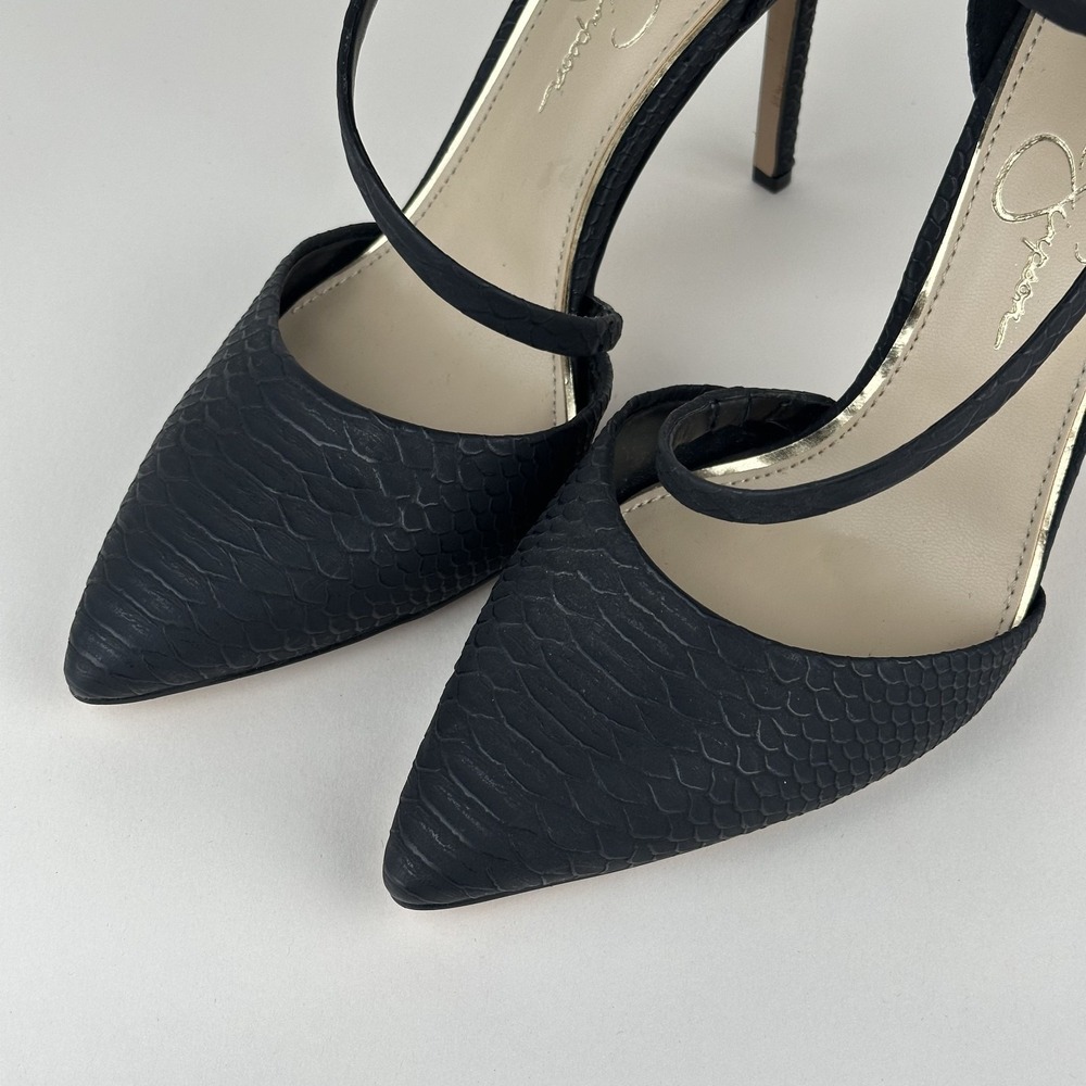Jessica Simpson Piepper Women's Shoes Black Animal Print‎ D'Orsay Size 9 - Picture 3 of 9